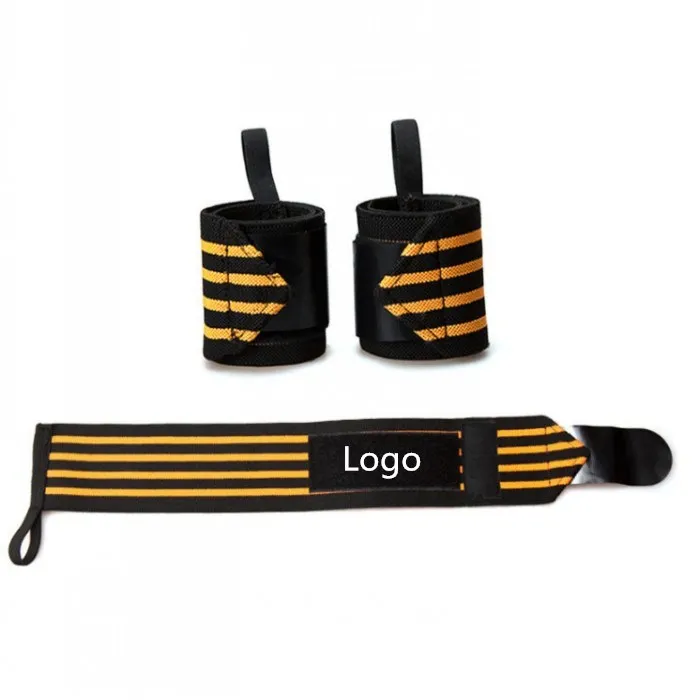 Free sample Professional Grade Wrist Wraps With Thumb Loops Wrist Support Braces for Men & Women .jpg
