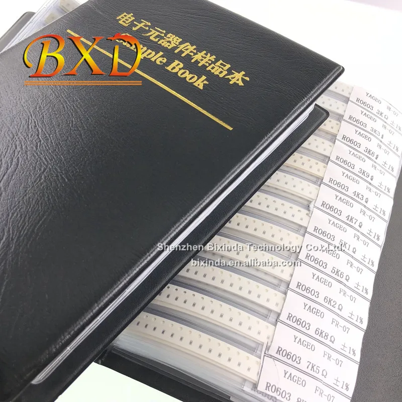 170values *50pcs=8500pcs Sample Book 0603 Smd Resistor 1 0r10m Sample Book Resistors