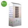 Four Sides Cardboard Pallet Display Shelf Risers For Flowerpot Promotion