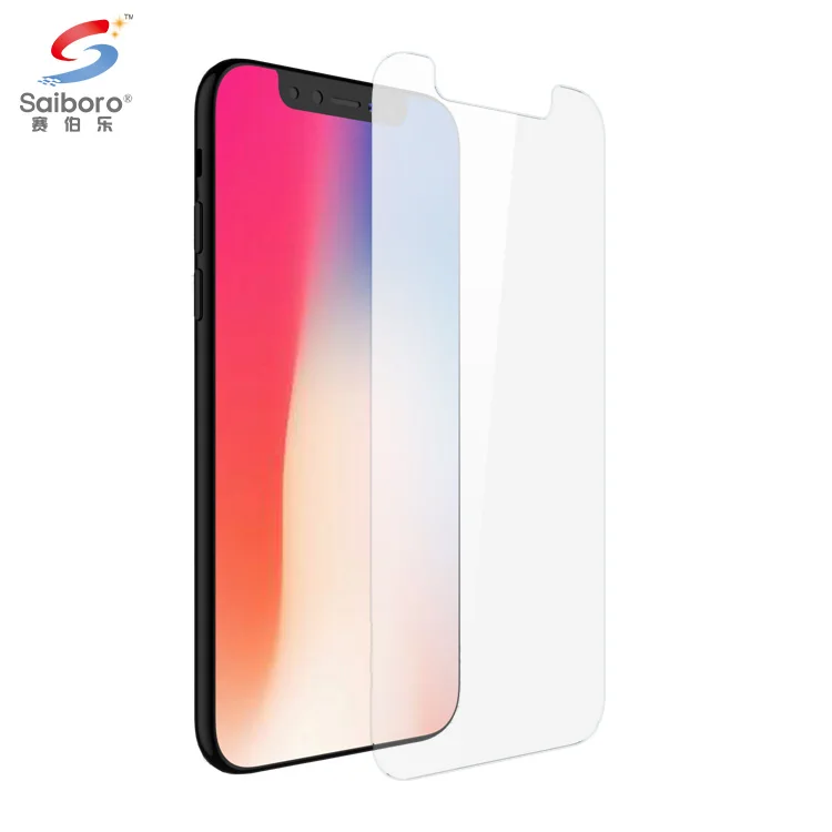 

Anti shock privacy screen protector glass for iphone X XS, White/transparent/multi-color