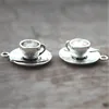 espressso tee cup Charms Antique Tibetan Silver coffee cup charm pendants 27x23mm