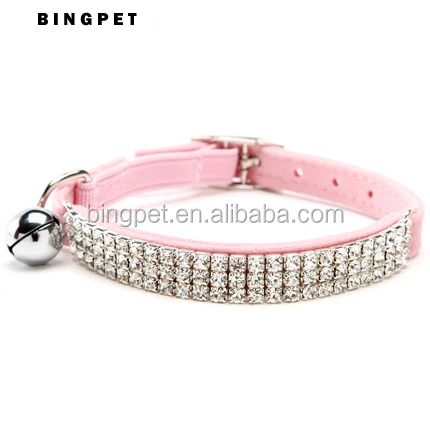 

Hot Bling Rhinestone Pu Leather Puppy Cat Collars Necklace Neck Strap Personality Pet Products Collar Small Dog Collar Crystal, Black, red, blue, hot pink