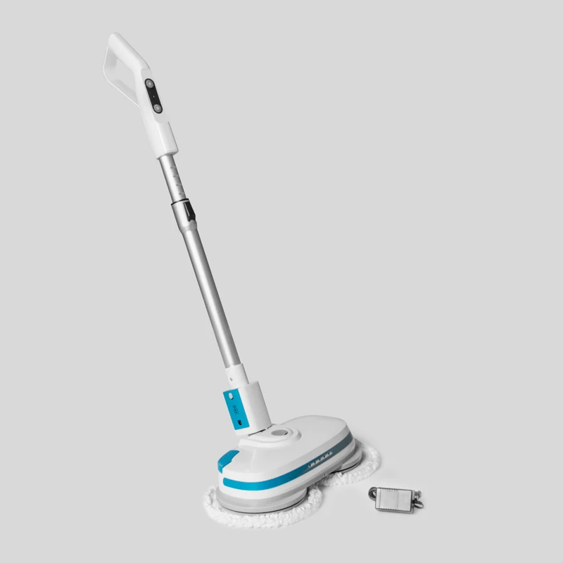

2019 Magic Electric Best Cleaning Review Spinning Mop, White and blue
