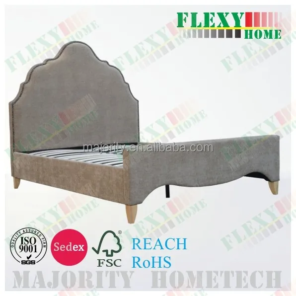 
2017 Latest furniture bedroom design faux leather storage ottoman bed 