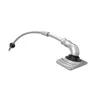 Window squeegee with rubber head and detachable aluminium handle