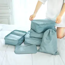 New Popular 6pcs mesh Travel Bags Set for clothes 