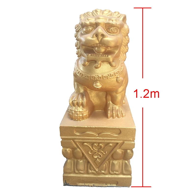 ABS plastic home garden decorative precast concrete lion statue moulds