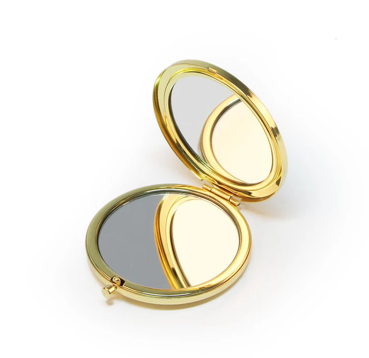 Light Gold Compact Mirror Customized Pocket Mirror Buy Personalised