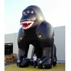 6 meter height custom design black inflatable king kong model