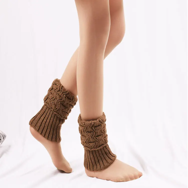 Winter Womens Warm Crochet Knitted Boot Cuffs Leg Warmers Socks Ankle Toppers