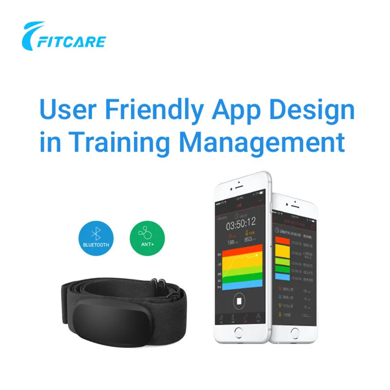 
High quality fitness heart rate monitor with chest strap BLE and ant+ protocol 