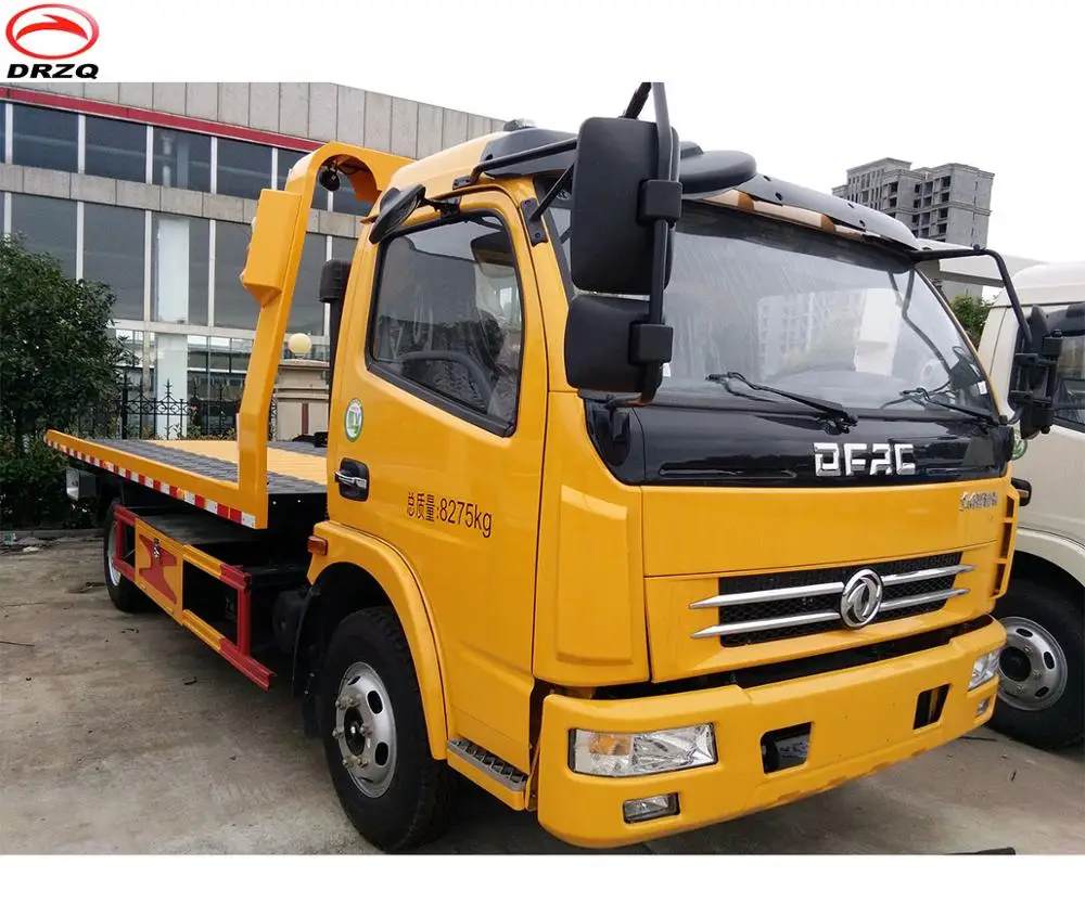 Multifunctional China Famous Brand 4x2 Flatbed Platform Towing Truck ...