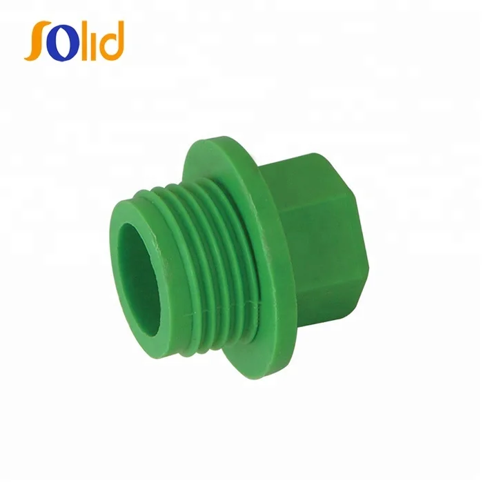 Plumbing Materials PPR thread pipe end plug