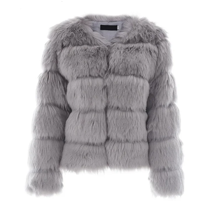 

2018 Hot Sale New Faux Fur Slim Fit Lady Coat With Good Price