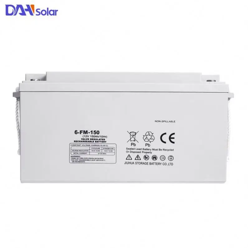 
18650 battery deep cycle 12V 120AH 150AH 200AH agm solar inverter battery charger 