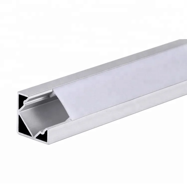 Custom Size Triangle Aluminum Profile For Corner Led Strip Lighting