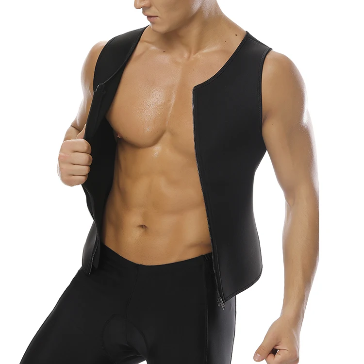

2015 Sweat Tank Top Slim Trimmer Shirt Neoprene Sauna Men Body Shaper