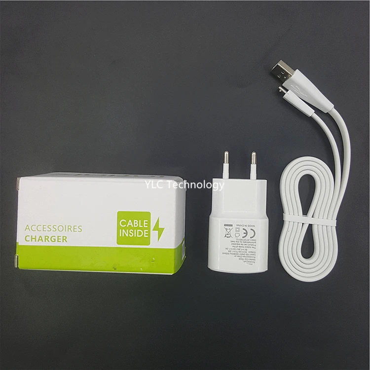 

Wholesale 5V 2.A output mobile phone fast charger for infinix charger set android phones EU plug, White