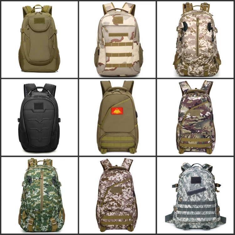 Outdoor large capacity molle system military tactical backpack bag
