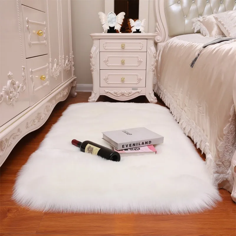 Good Price Fur Floor Carpet Long Wool Artificial Rug Faux Sheepskin Fur