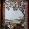Customized stylish pattern designed natural marble mosaic mural patterns