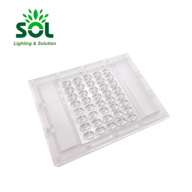 25/60/90 degree AC Cob LED Plastic Lens With Silicone For Street light