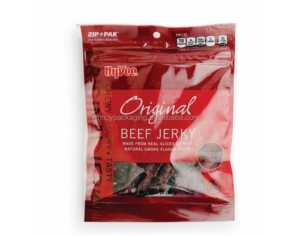 Commercial Grade Embossed Vacuum Seal Pack Food Bag For Beef Jerky
