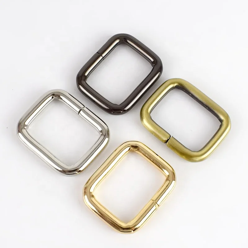 

Meetee F4-5- Bags Accessories Rectangle Ring Belt Adjustable Alloy Bag Buckles, Gold,sliver,gun black,bronze