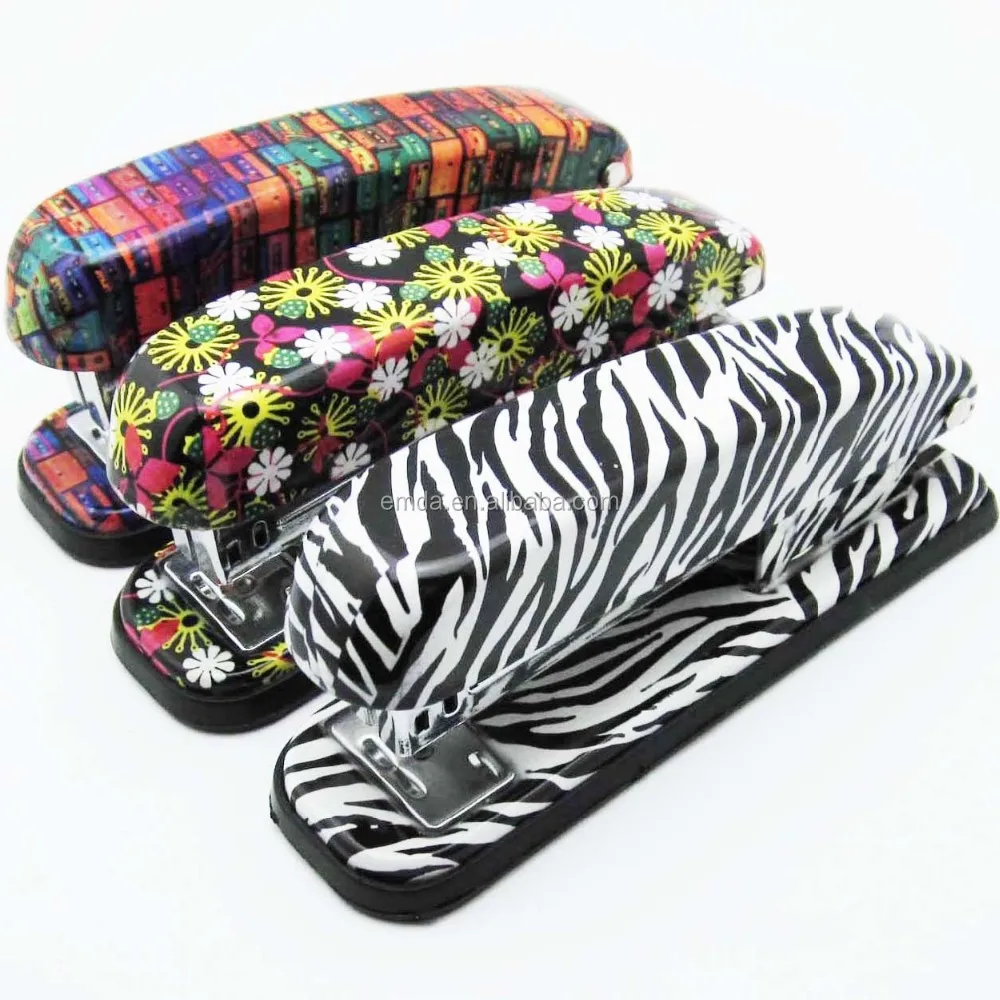 Fancy New Design Metal Manual 24/6 Staples Floral Flower Printed