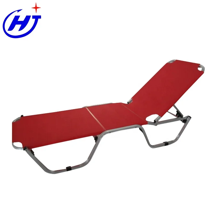 
UKEA High Quality Camping Lay Flat for Beach Lounger Aluminium Frame Swimming Pool Lounge Chair 