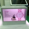 19 inch advertising transparent LCD box for counter dispaly