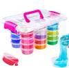 Amazon Hot For Kids 48 Colors Diy Slime Set for Kids Fluffy Slime Crystal Slime Kit Children's gifts Support customization