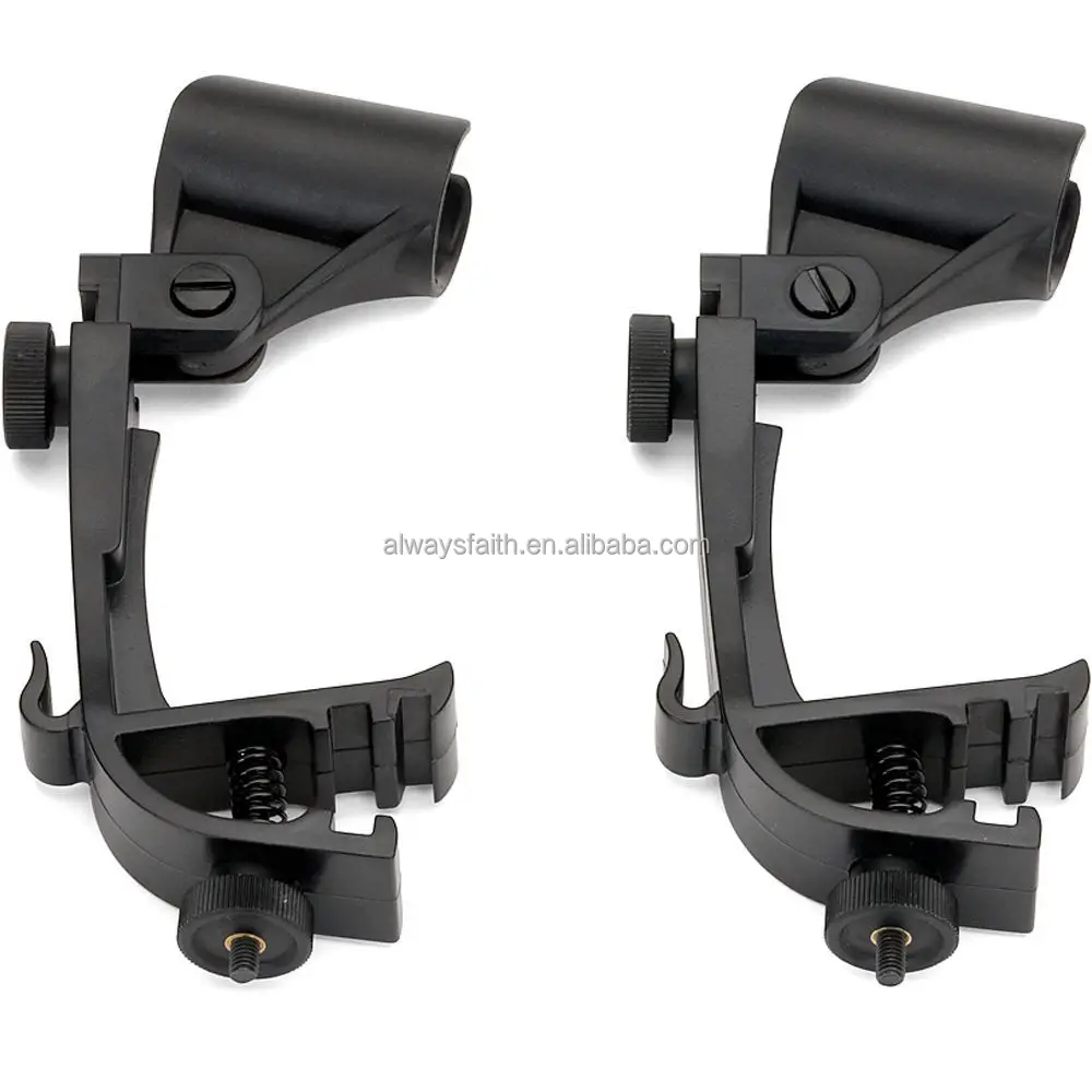 

Mutiful using fits all drum mic clip micorphon holder for Jazz Drum, Black