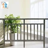 indoor anister metal decorative home powder coated handrail black aluminum hand railing