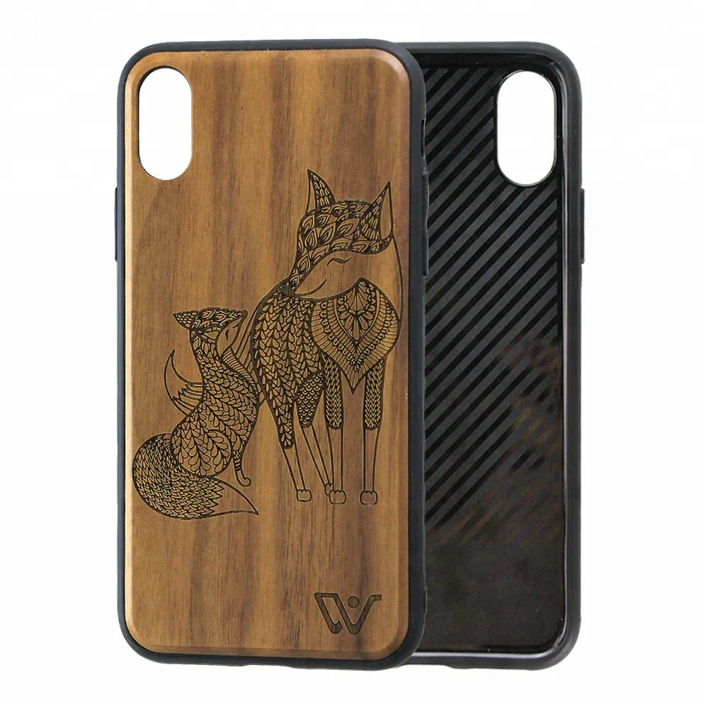 

2021 Best Sell Custom Designs Wooden Cell Phone Case For iPhone X, Original wood color