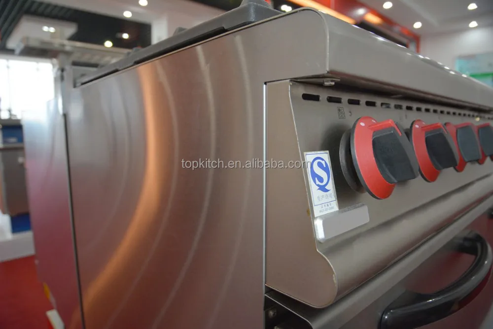 
Commercial Kitchen Using Good Finishing Stainless Steel Gas Cooking Range 