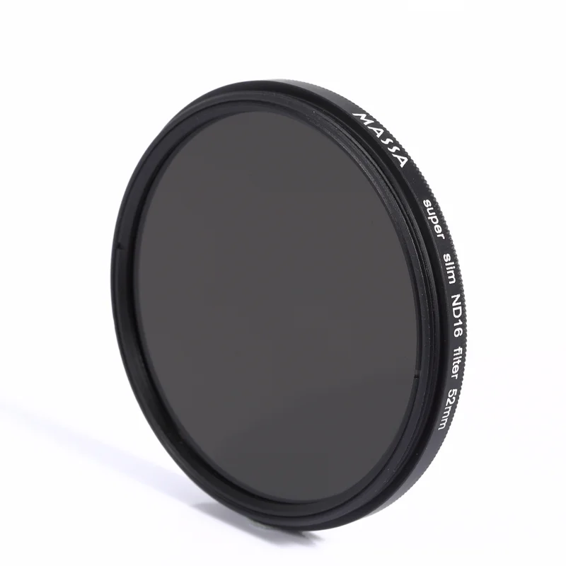 

massa Photographic Equipment digital camera accessories aluminum alloy CNC machining Optical 52mm ND16 camera lens filter