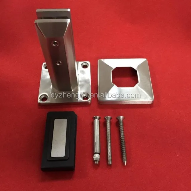 Frameless Stainless Steel Glass Railing Accessories Round Post Handrail