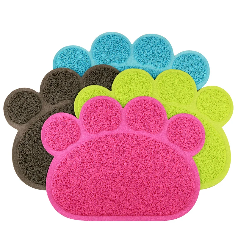 

High quality Rectangle shape stocked Dogs Plastic Accessories Cat litter mat/Cat floor mat/PVC cat mat, Customized