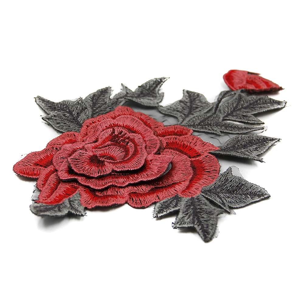 

for wholesale Webbing Strap leather jacket sequin patch flower