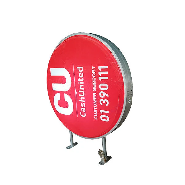 Led Lightbox Double Sided 90 x 55 cm Illuminated Sign Light Advertising