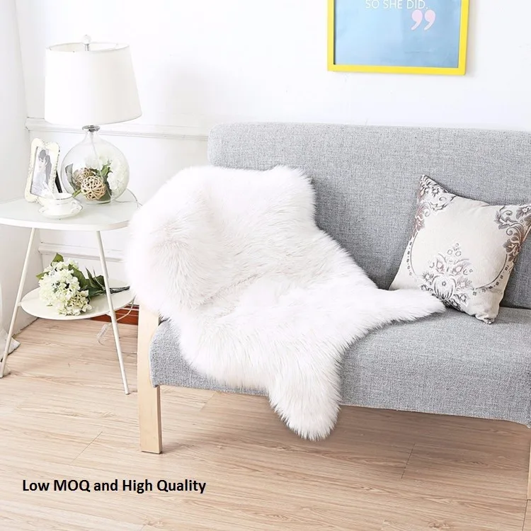 Austrila Real Fur Leather Sheepskin Fur Carpet/ long wool sheepskin rug for home design