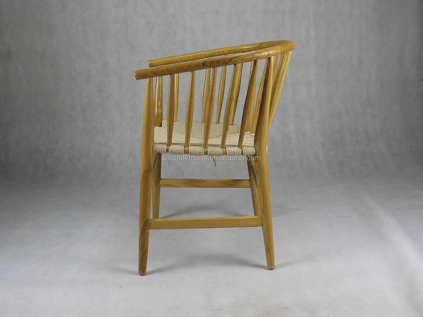 Dubai Restaurant Dining Chair Design Rope Seat Wood Armchair Buy
