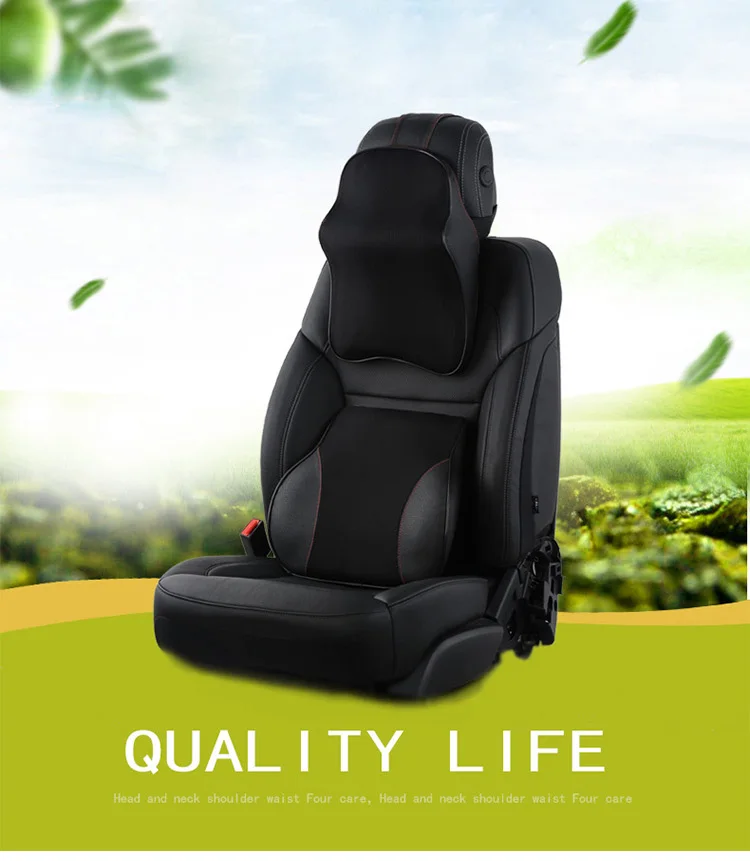 Car Lumbar Support Cushion Bolster Backrest Seat Back Support Driver