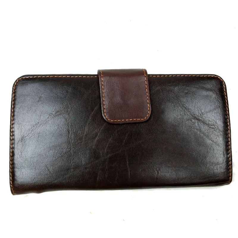 Genda 2Archer Mens Multi-card Genuine Leather Long Purse Business Wallet
