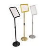 High Quality Advertisement Metal Display Easel Stand Poster Advertising Sign Board With Snap Aluminum Frame
