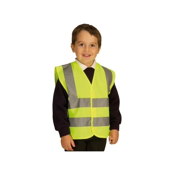 Junior Kids Safety Waistcoat Hi Vis High Viz Children Vest Visibility
