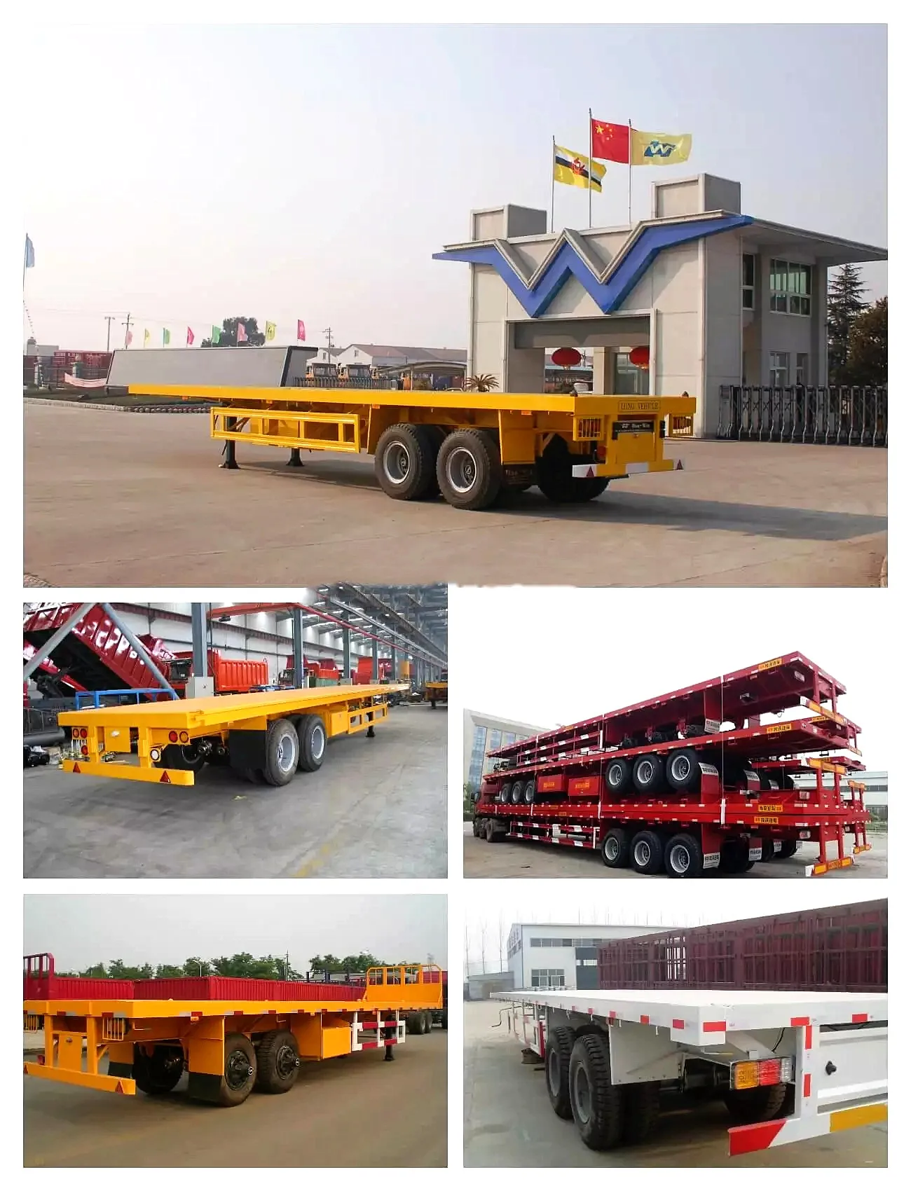 Brand New Flatbed Trailer For Sale In Qatar With High Quality, View