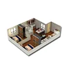 Stand extreme climate tropical house design privided prefabricated home set 30m2 80m2 100m2 plans