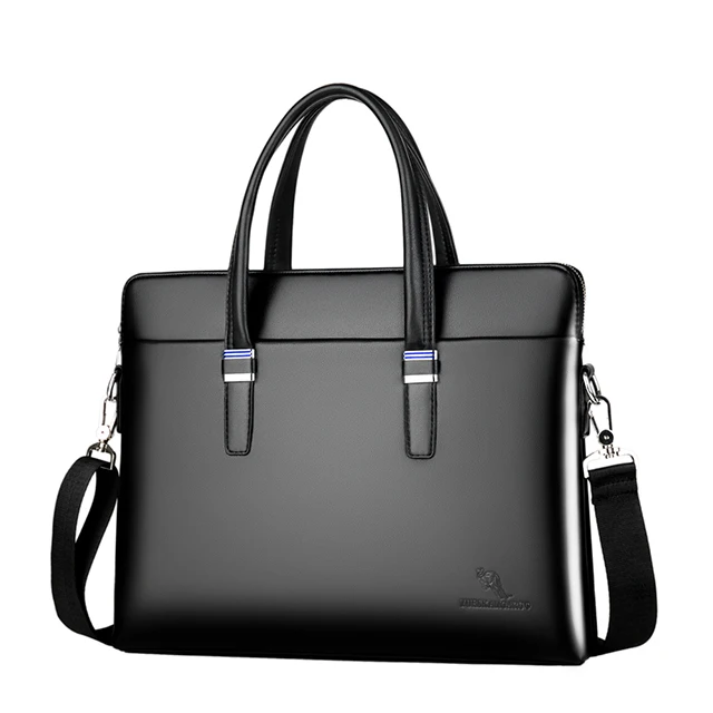 

2019 trend new styleFashion Business Casual Waterproof PU leather Handbag Crossbody Shoulder Laptop bag Men Briefcase, Black/red brown/khaki